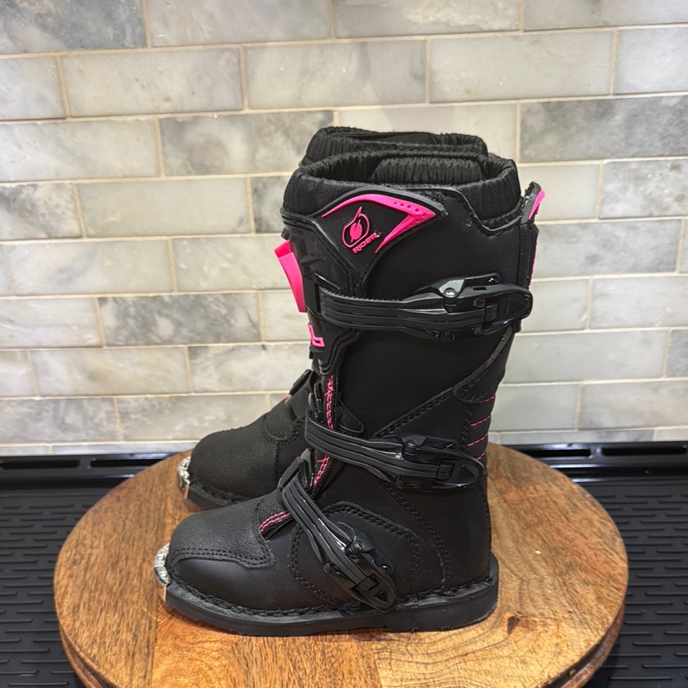 O’Neal Child Youth Black and Pink Motorcross Boots